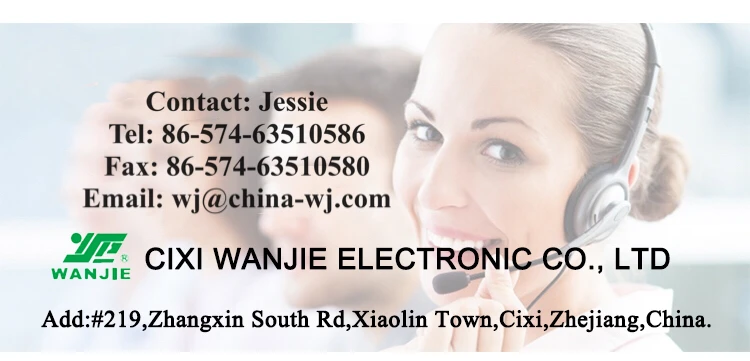 WANJIE High quality Screwless 2.5mm 3.5mm small pitch PCB spring Terminal Block  Connector WJ250