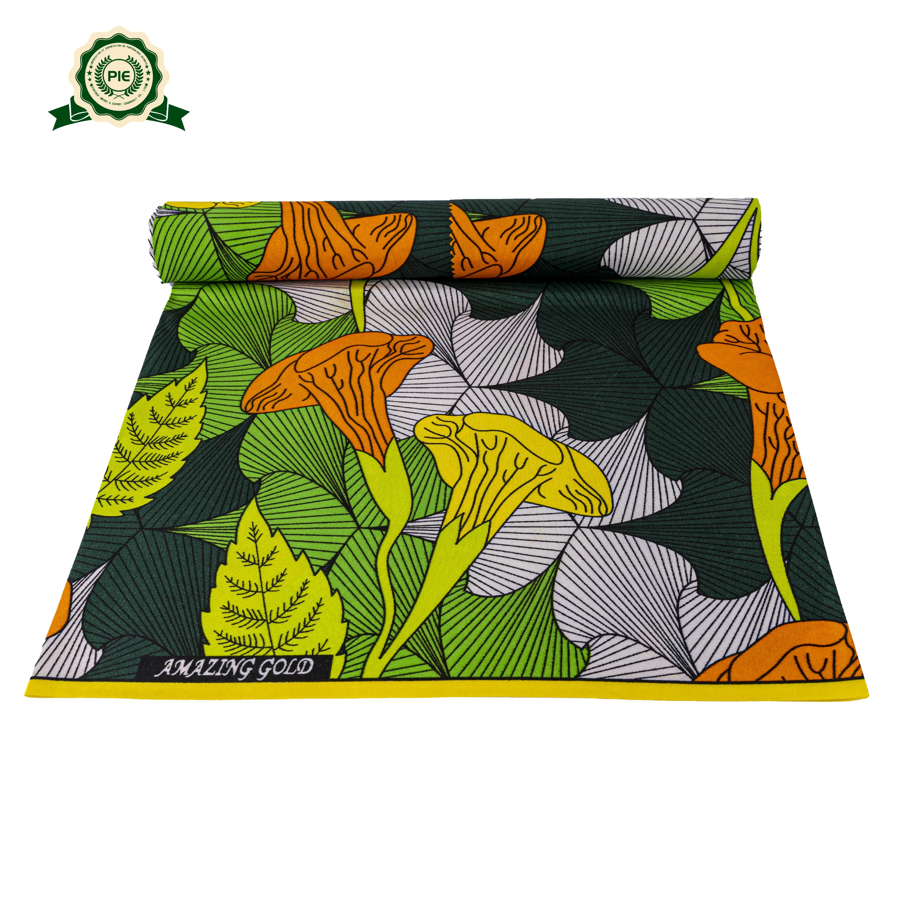 
Wholesale sale new pattern110g 6yards ankara fabric african wax print hollandais 