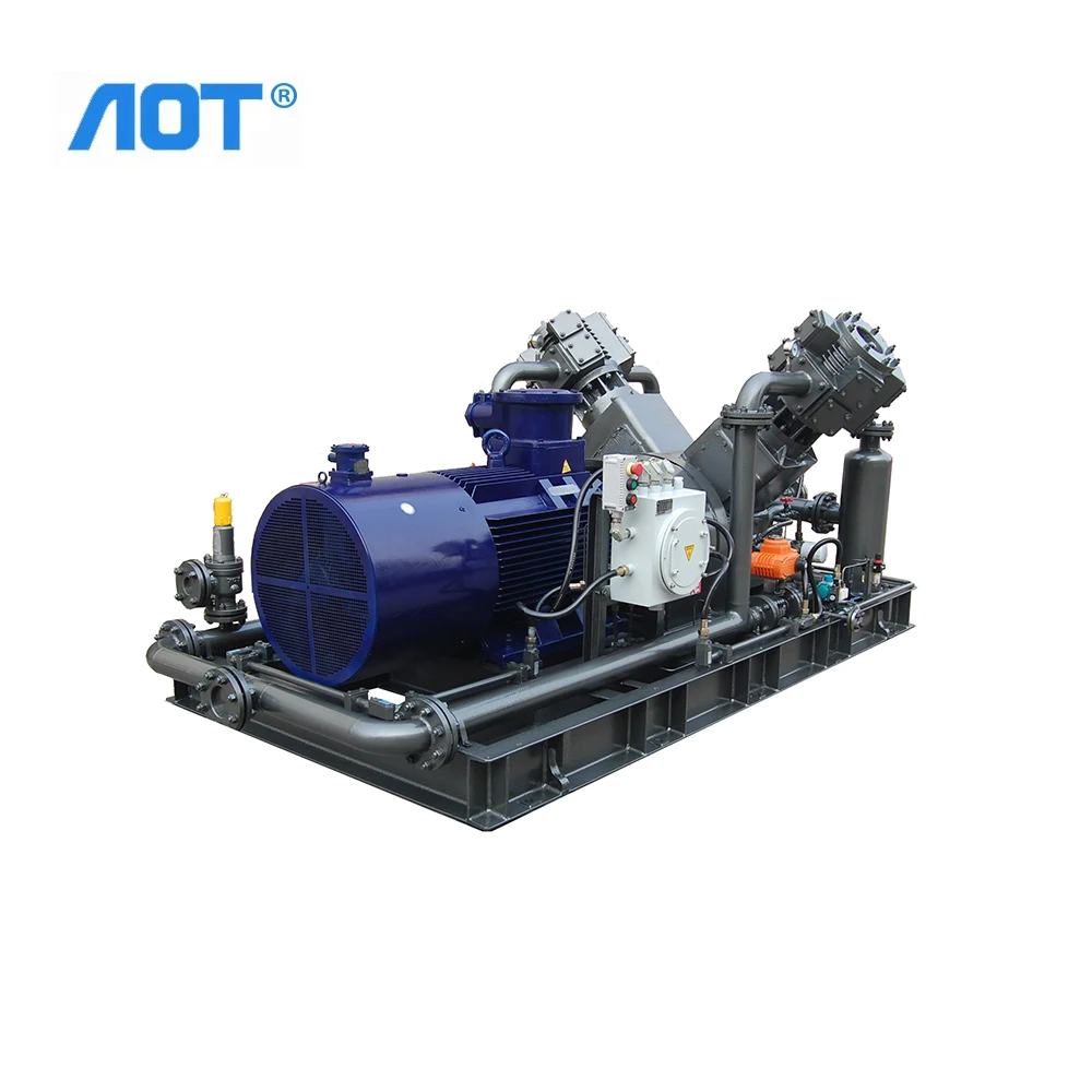 Explosion-proof motor coupling piston biogas compressor Methane CH4 gas compressor  for hot sale