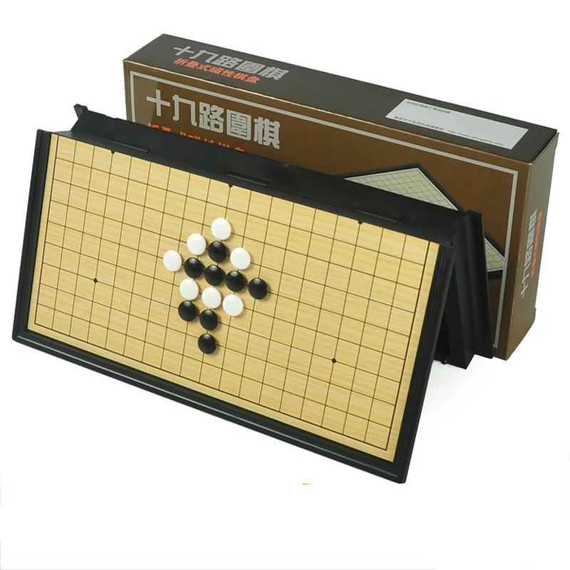 Большая магнитная складная доска, 19 цветов, набор черно-белых детских коробок Go / Gobang