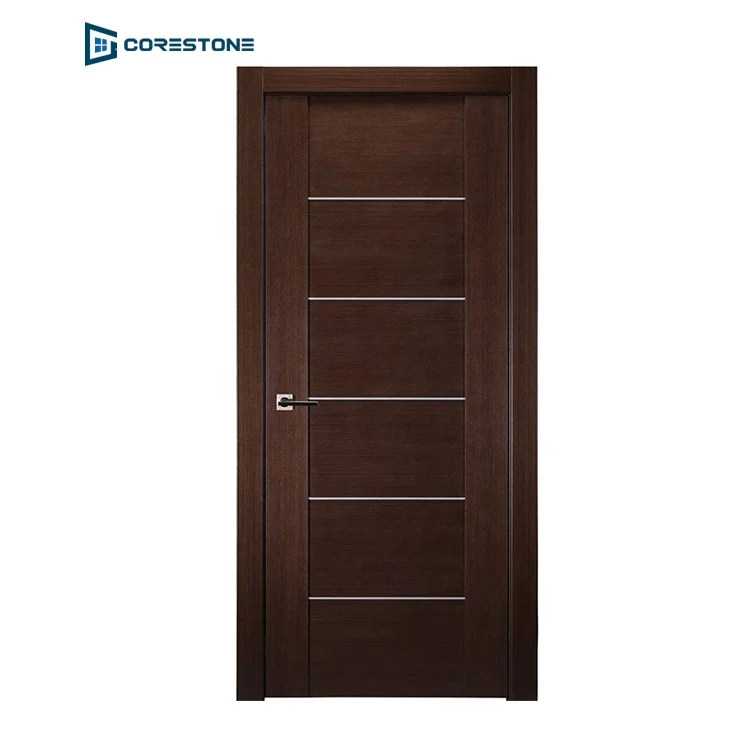 American customization walnut color doors home porte blindee hollow metal door indoor modern interior door