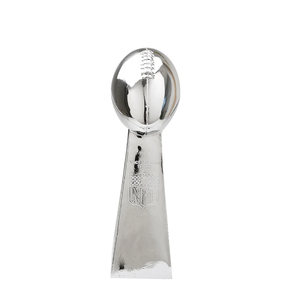High Quality Low Price Fashion Classic Silvery NFL Fantasy Football Trophy Customizable Trend Sports Trophy In Stock