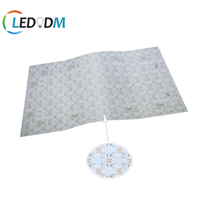 High Density Stone Backlit Lighting with uniform color Flexible Panel Light Sheet 500x233mm 420LEDs/PCS CE ROHS ETL Approved