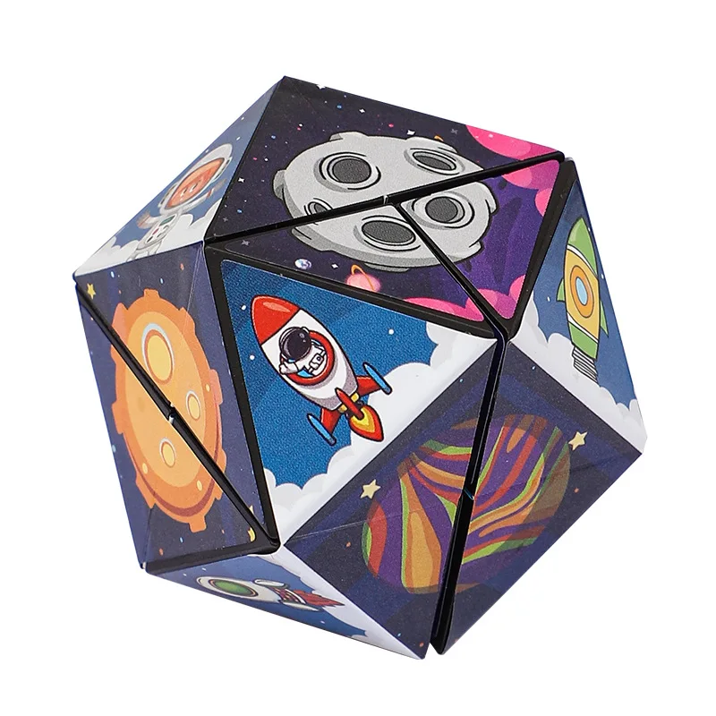 3D цвет бесконечное переворачивание трехмерных геометрических способностей мышление Обучающие Детские строительные блоки Кубики Игрушки