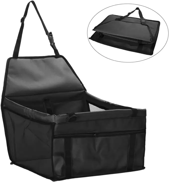 Wholesale Solid Pattern Cat Dog Carry Bag Car Seat Fashionable Foldable Bag Storage Pocket Nylon Metal Polyester Stainless Steel