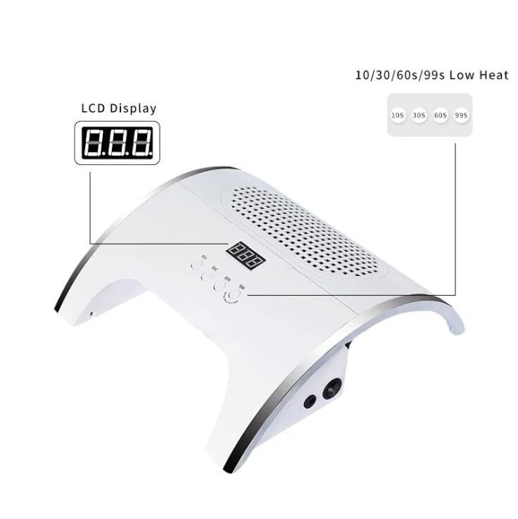 Popular 2 in 1 Nail Dust Vacuum Cleaner 80w 36pcs UV LED Nail Collector Tool Use For Home Beauty Salon