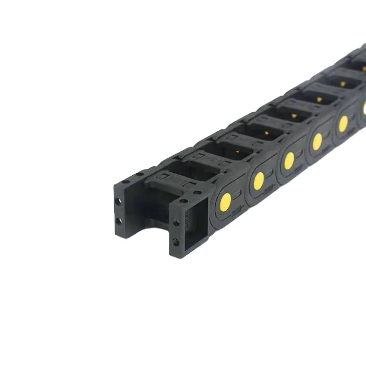 Open both side bridge type flexible plastic drag chain cable tracks cable carrier