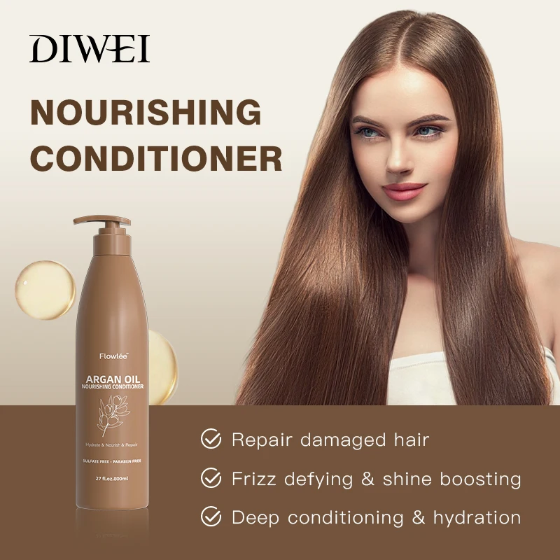 DIWEI Customized Logo Argan Oil Shampoo Nourishing Hair shampoo hair care set shampoo and conditioner