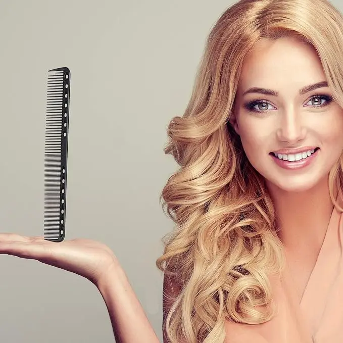 high quality wholesale salon plastic barber comb colorful barber hairdressing cutting hair comb with customized logo