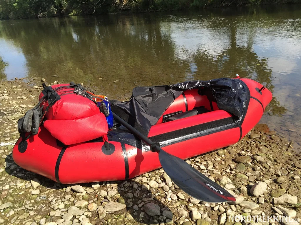 Inflatable boat 395cm 2 person pack raft calm water packrafting ultra light tpu packraft