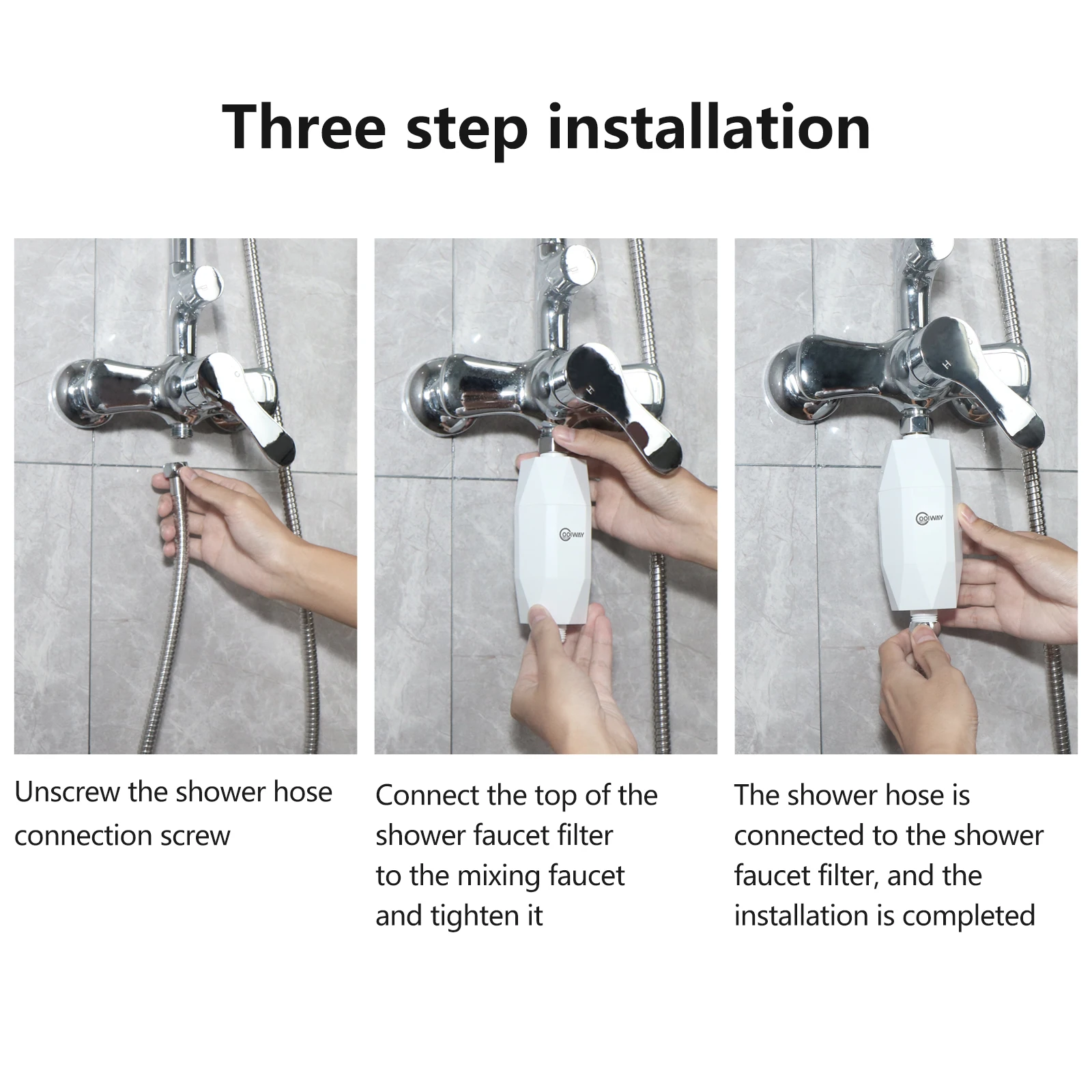 Removing Chlorine Shower Filter Portable New Design  Vitamin C  Tap Water Purifier for Bath