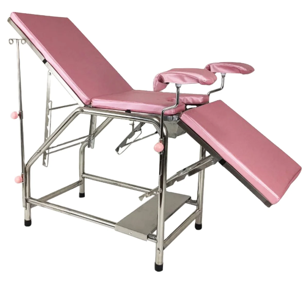 Cheap price manual gynecological obstetric examination bed equipment gynecologist chair