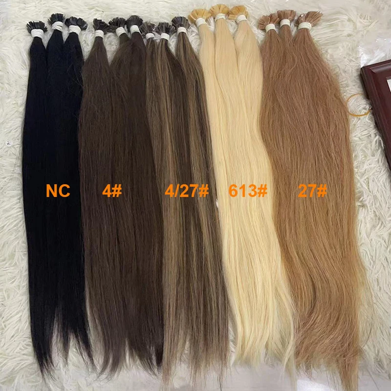 Letsfly Invisible Flat Tip Colored  Virgin 100% Human Hair Extension 50g/pack Comfortable Hair Extension Hair Growth