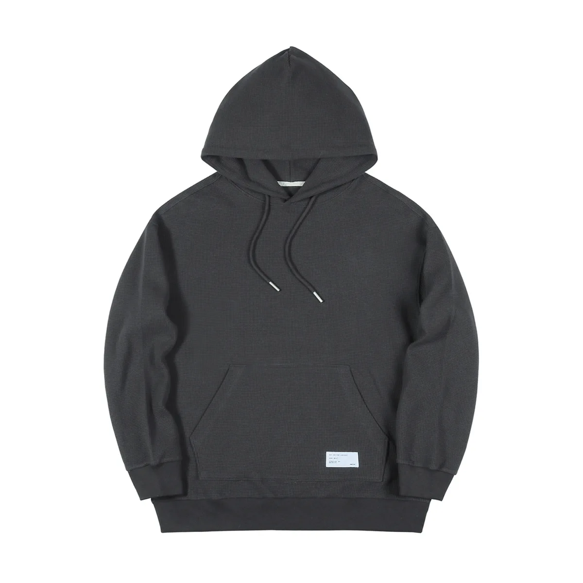 Custom Logo Cotton Long Sleeve top blank high quality hoody wholesale unisex Heavy waffle hoodie