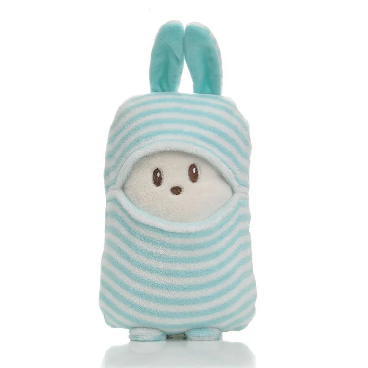 Wholesale cute animal travel baby blanket folded pillow blanket 2 in 1