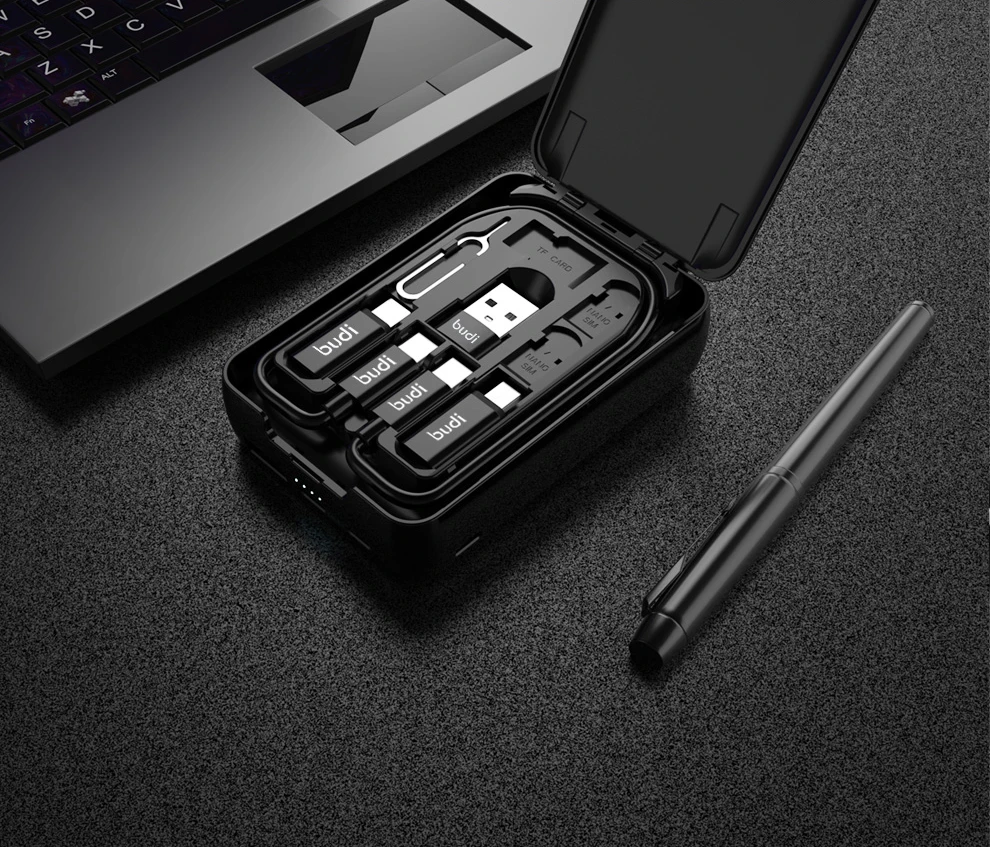 2020 new arrivals power+banks with fast charging cable powerbank station and sim box powerbank 5000 mah from budi oem factories