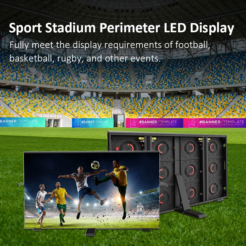P8 P10 10Mm Outdoor High Brightness Led Scorebaord Display Video Wall Hd Sports Football Screen Soccer Stadium Led Board Panel