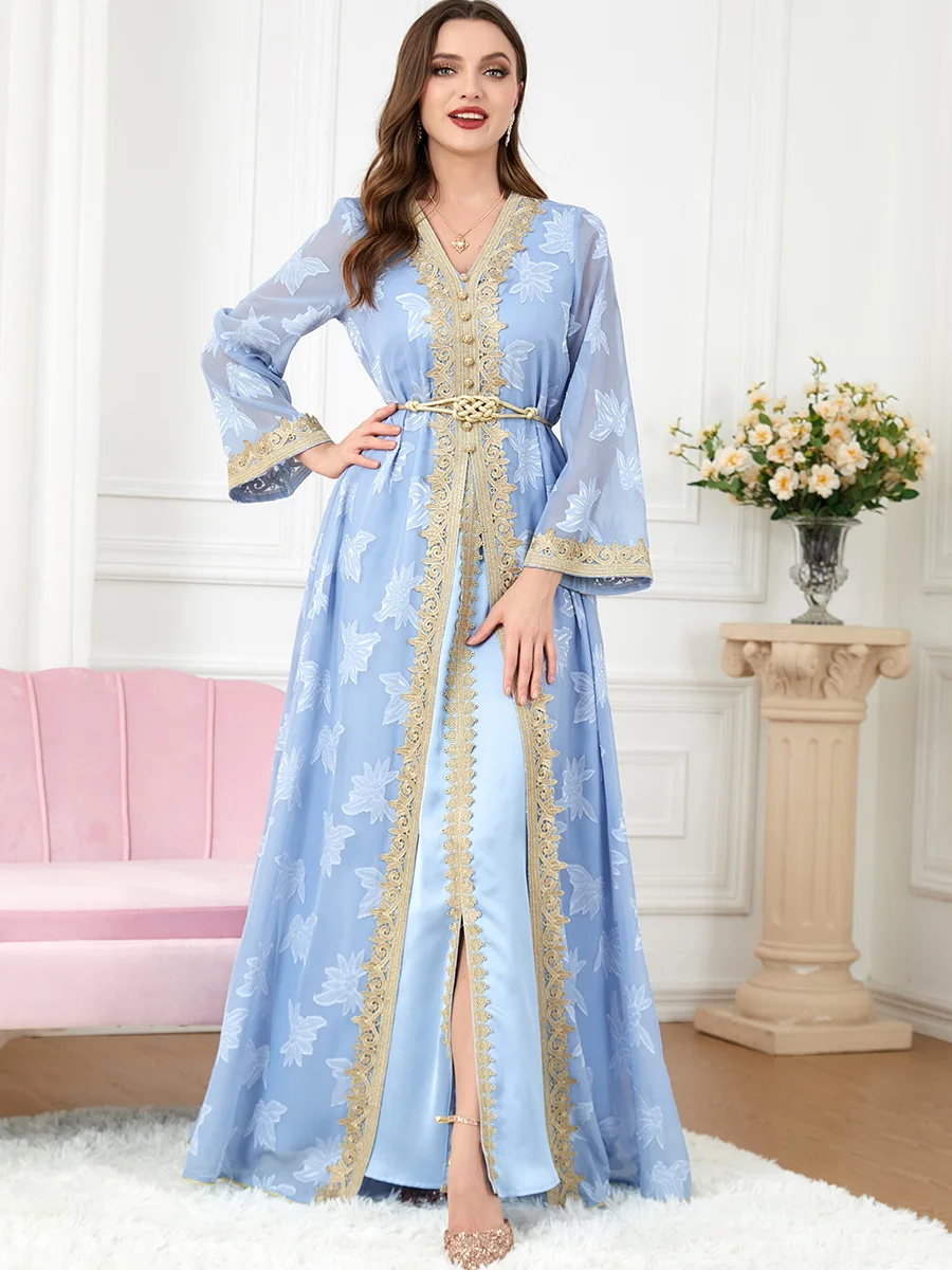 Yibaoli manufacturer caftan arab dubai fashion jalabiya for women maroccan kaftan robes femmes
