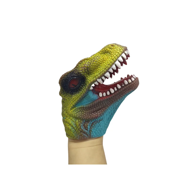 Manufacturer Hot Sell Tpr Dinosaur Hand Puppet Toys For Kids