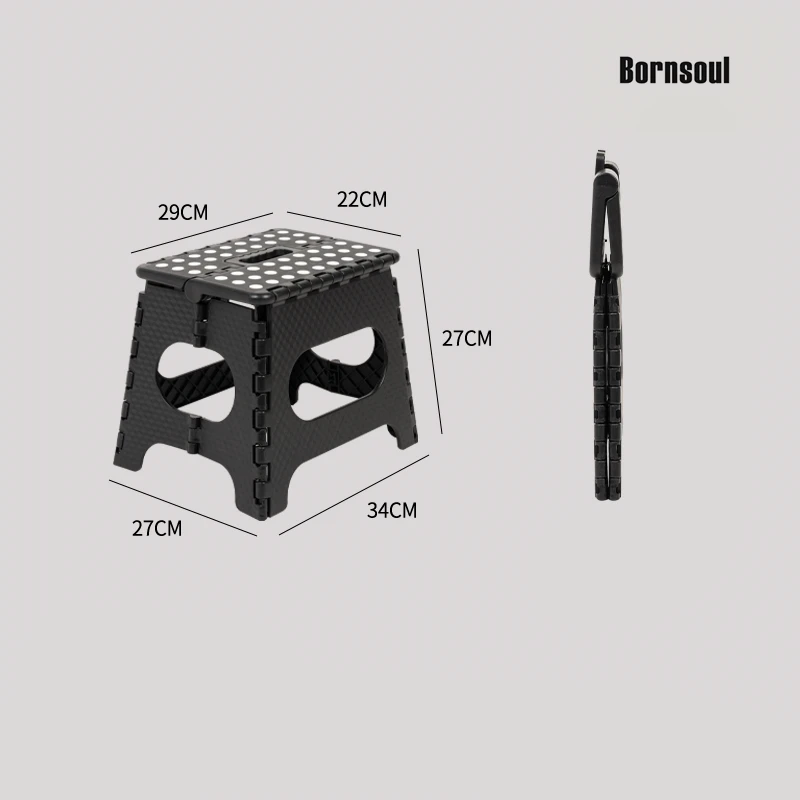 China Supplier Plastic Folding Stool Super Strong Foldable Step Stool for Adults and Kids