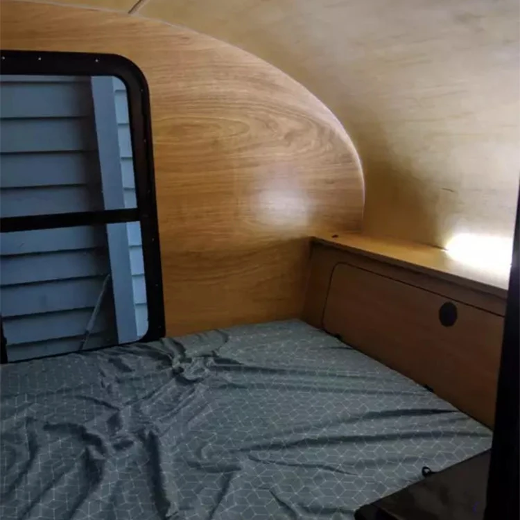 China Manufacturer Super Insulated off road fiber glass tear drop mini caravan sleeps 2 4