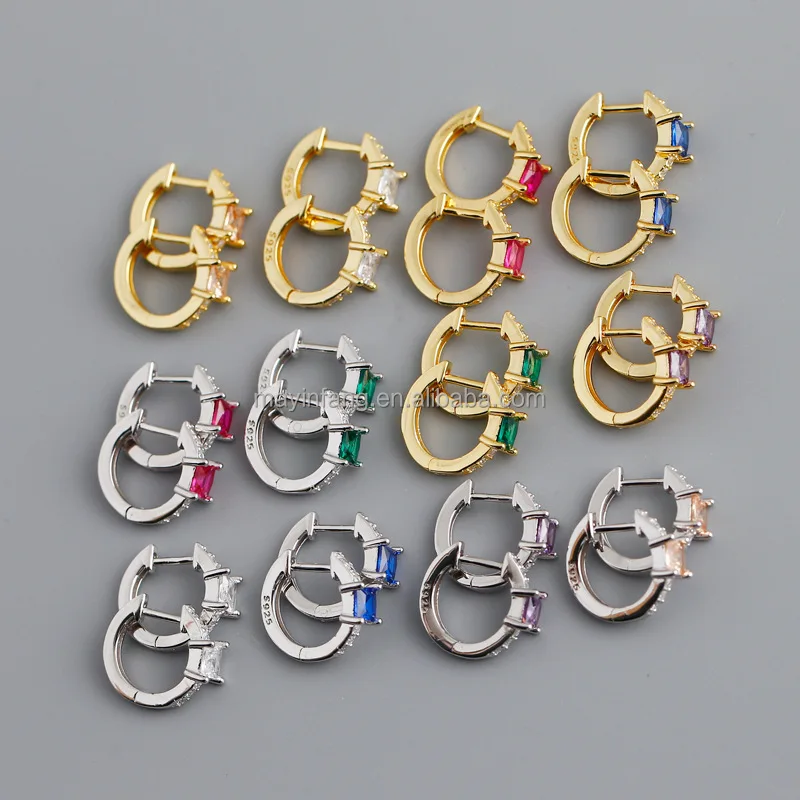 MA YIN FANG Factory custom gold 925 china dijes de plata 925 por mayor ohrringe silber 925 sterling silver jewelry 925