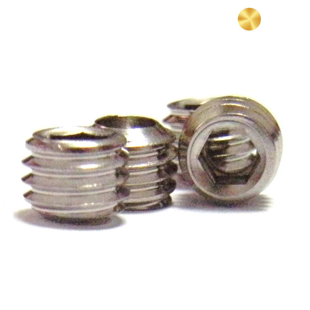 Customized Alloy Steel Black Oxide Through Hole Hollow Hexagon Socket Set Grub Screws with Hole