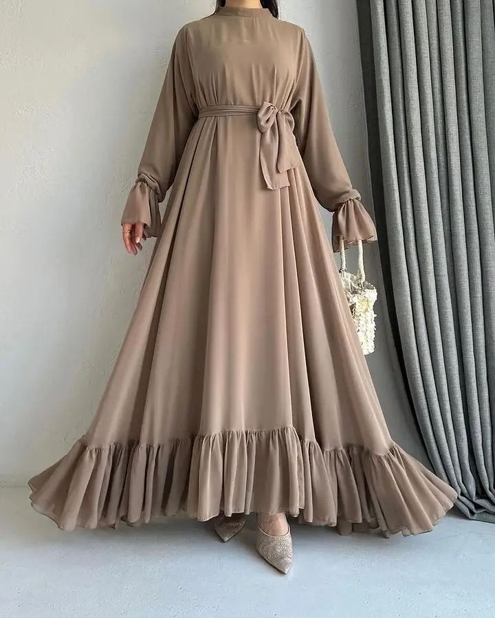 2024 New Women Dress Islamic Traditional Muslim Clothing Abaya Dubai Muslim Dresses For Women