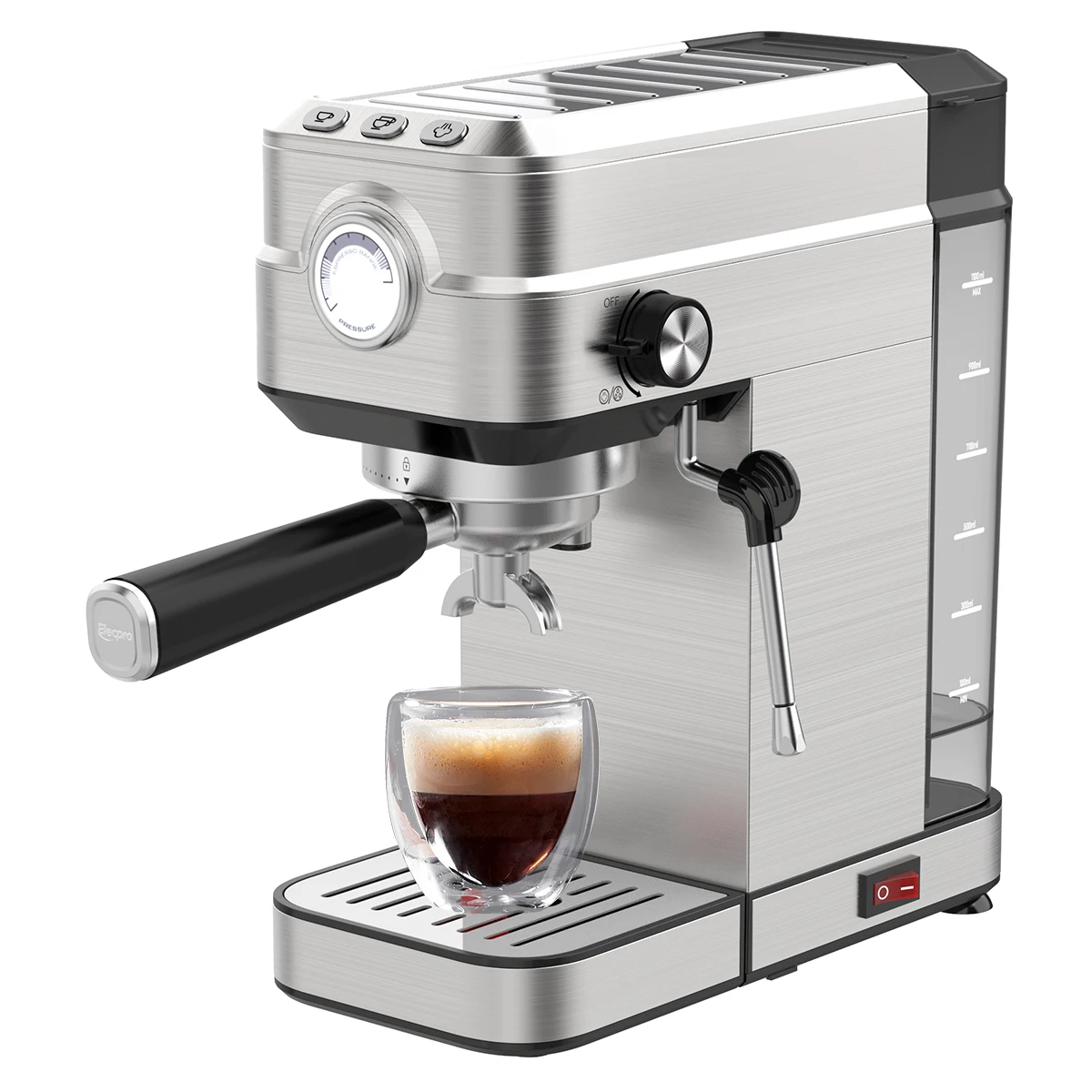 Stainless Steel Design easy cleaning Cappuccino Latte flat white Machine 1300W Espresso coffee Maker for Household Home Office