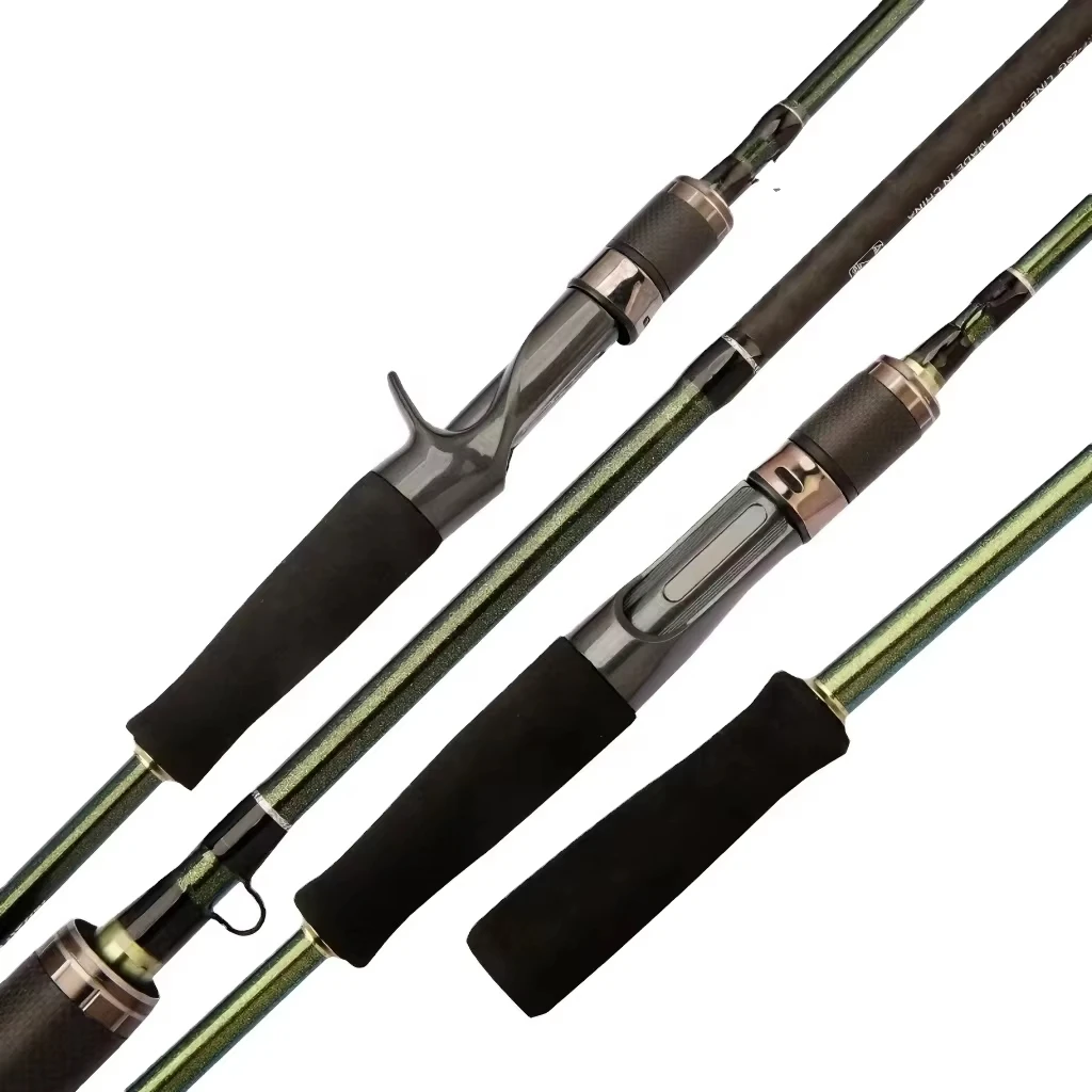 Sections Freshwater Casting Spining EVA Handle Fishing Rod Carbon Fiber Customized 2.1m Ultralight Baitcasting Spinning Carp