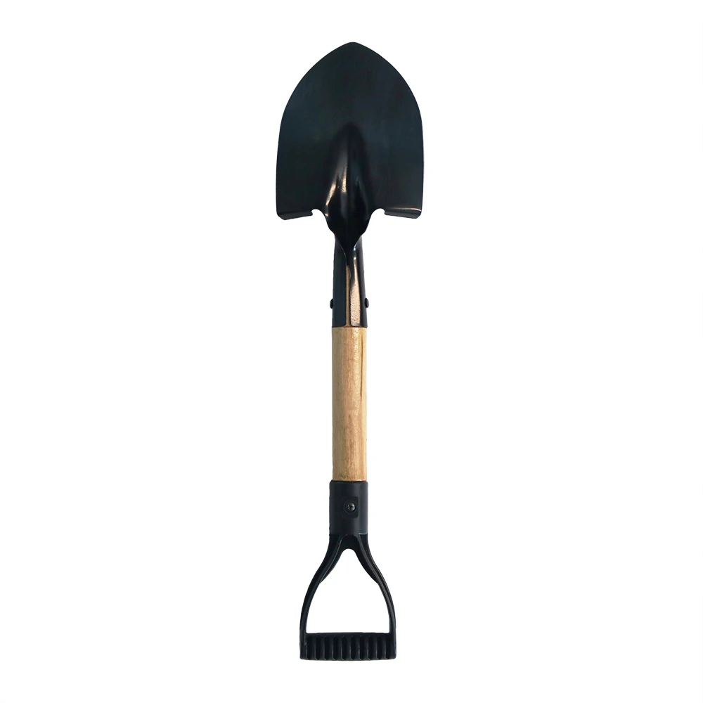 Mini Portable Iron 36 Inch Snow Shovel With Wheel Easy Carrying Sapper Shovel