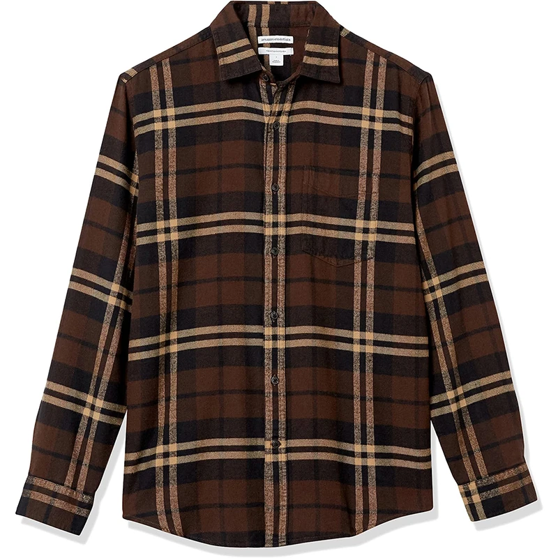 Wholesale Modest Blouses & Shirts Plaid Heavyweight Fleece Shirts Plaid Button Plain Plaid Shirts