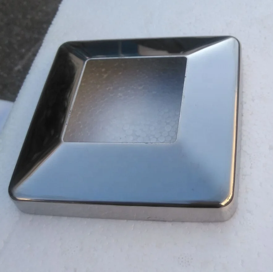 Stainless Steel 316 ,stainless steel 304 Square domed Plate Cover for Stainless steel post