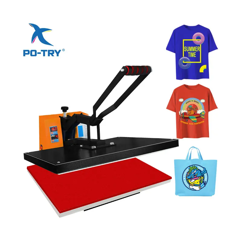 Big Size 40*60 high pressure heat press flat stamping machine for printing fabric cloth