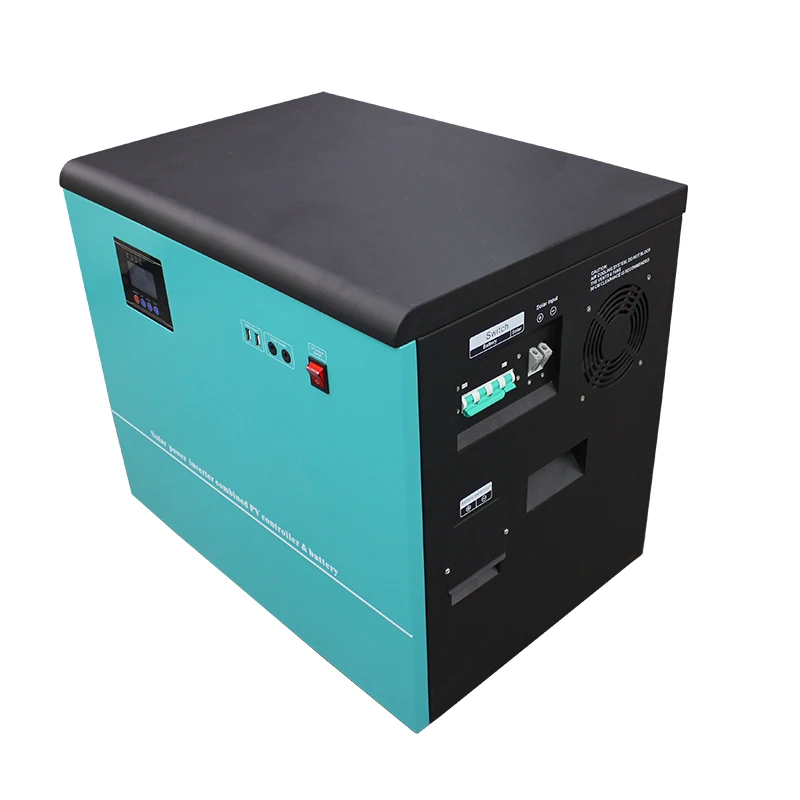 All In One Solar Power 2000w 51.2v 100ah Lithium Battery Solar Portable Generator