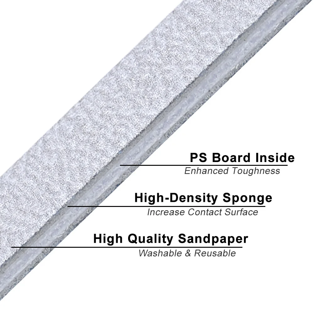 High Quality Double Side Washable Nail File 80/180 Jumbo Nail File For Manicure