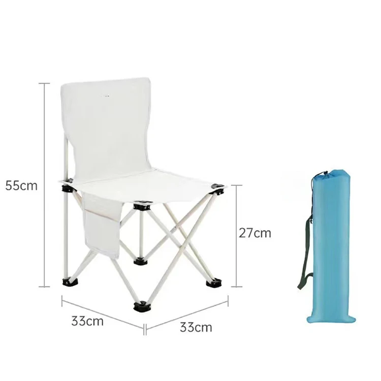 Outdoor camping chair portable folding seat wood grain kermit chair aluminum camping leisure fishing chair