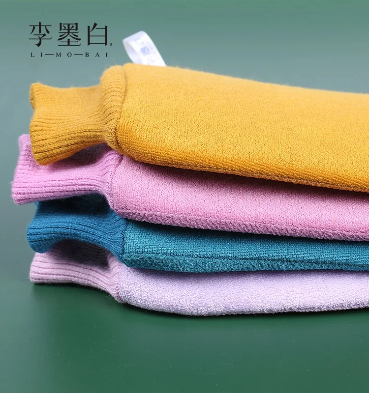 Double Face Frosted Gloves Sponge Bath Dead Skin Remover Silk Glove For Exfoliation