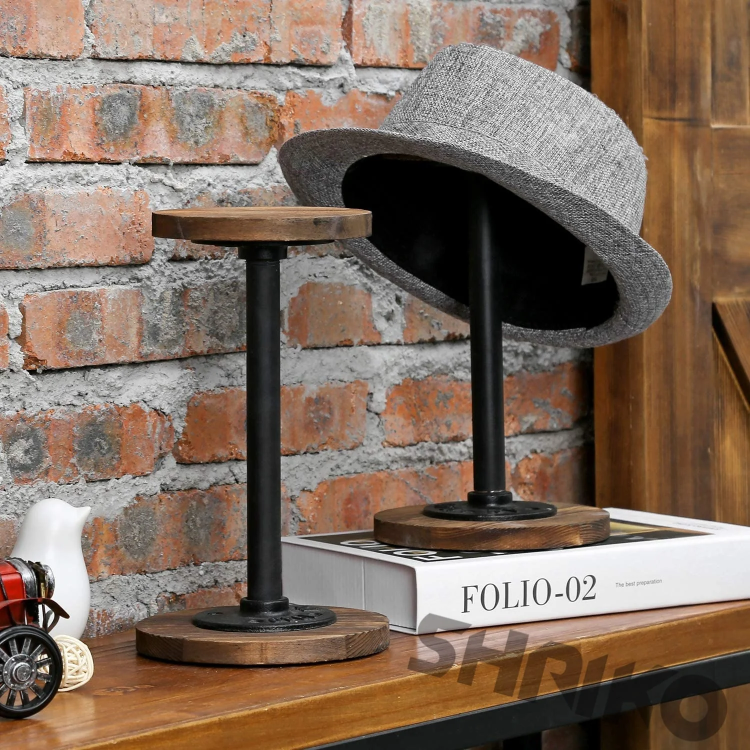 Wooden Hat Cap Display Holder Storage Rack