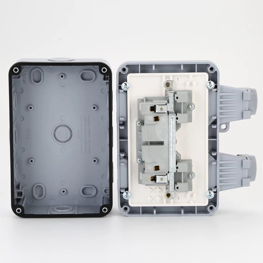 IP66 13A наружная Водонепроницаемая наружная переключаемая розетка
