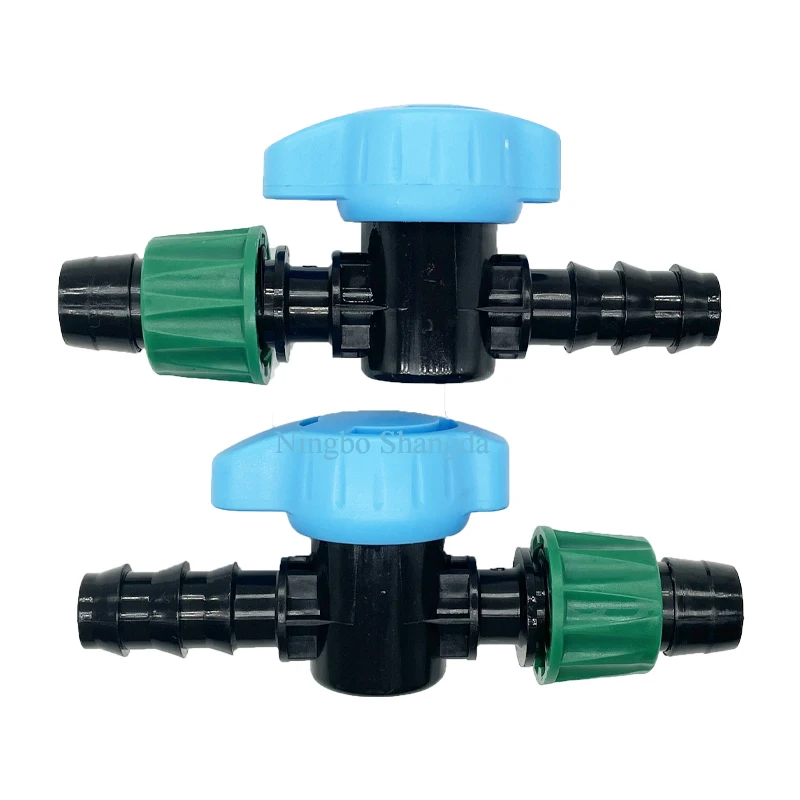 2022 NEW Arrival 16mm drip Hose Pipes Plastic Agriculture Irrigation Water tap Barbed Mini Valve