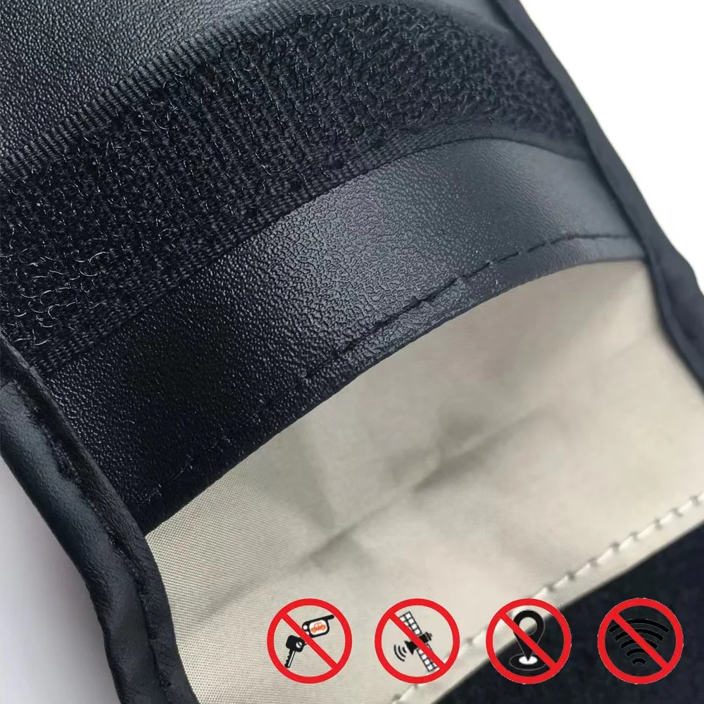 Car Key Signal Blocker Case Faraday Cage Fob Pouch Keyless RFID Blocking Bag