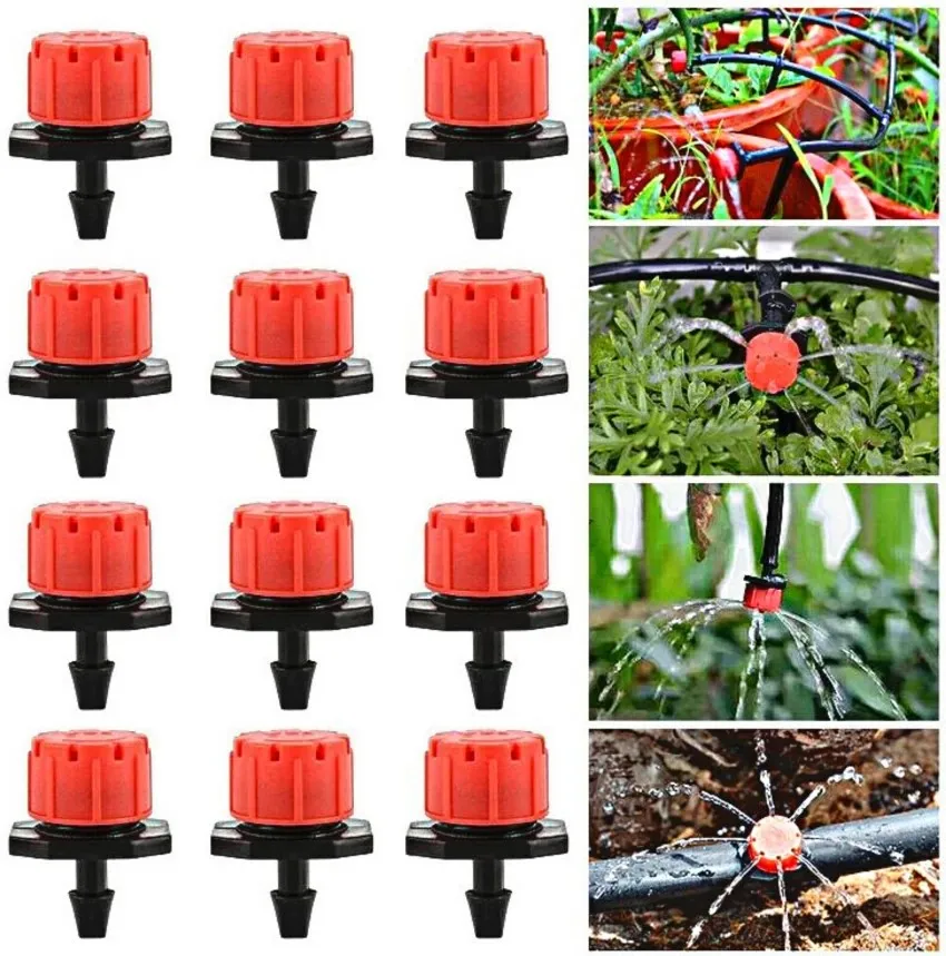 Agriculture 8 Holes Adjustable Low Pressure Garden Irrigation Emitter Drip Irrigation System