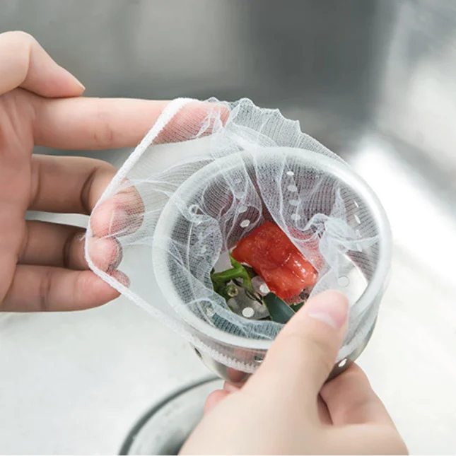 30Pcs Kitchen Anti-clogging Sink Filter Mesh Dishwashing Sink Sink Drain Residue Filter Garbage Bag Net Bag