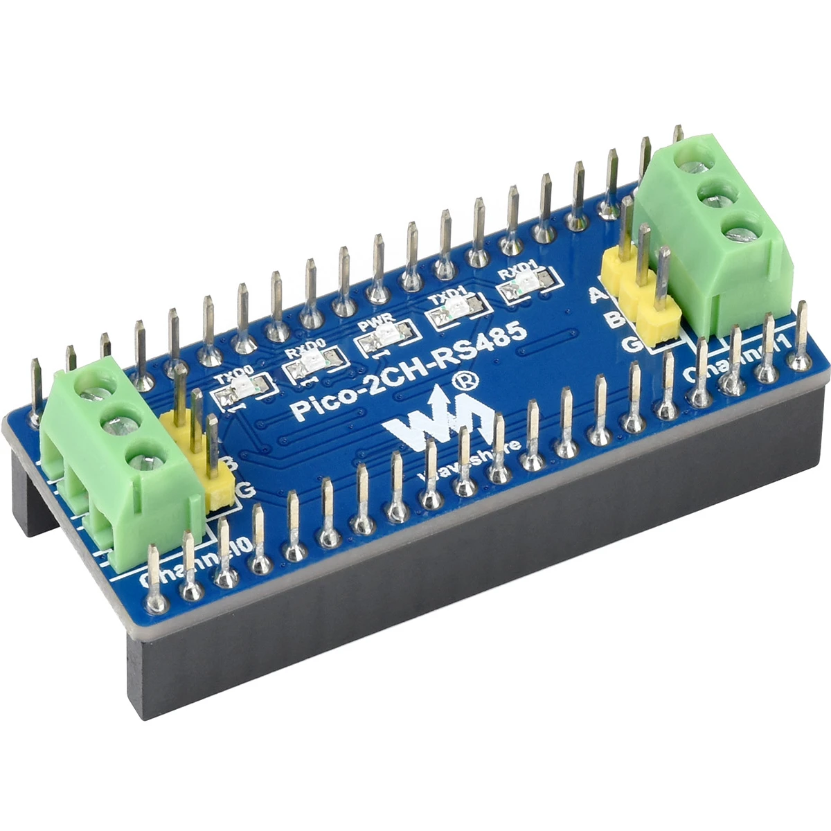 Waveshare 2-Channel RS485 Module for Raspberry Pi Pico, SP3485 Transceiver, UART To RS485