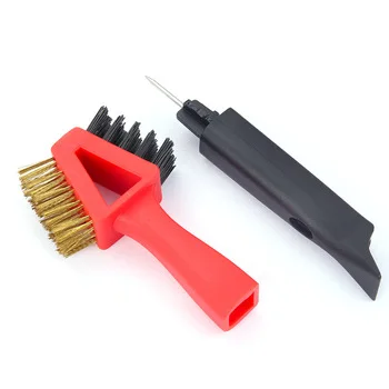 Four-in-one gas stove cleaning brush stove head wire brush barbecue stove kitchen range hood gap decontamination brush