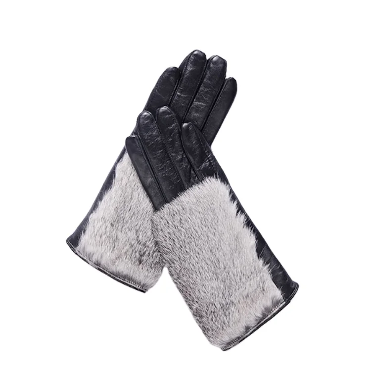 Wholesales Top Sales Fashion Winter Women Sheepskin Leather Gloves in 2025