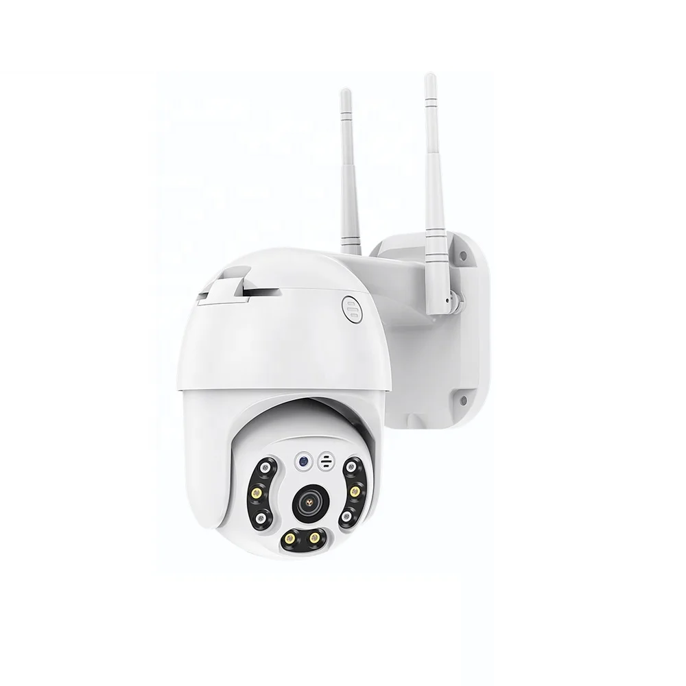 Горячая Qearim IP66 водонепроницаемый P2p беспроводной wifi Открытый Ptz камера 5MP красочное ночное видение автоматическое отслеживание Icsee