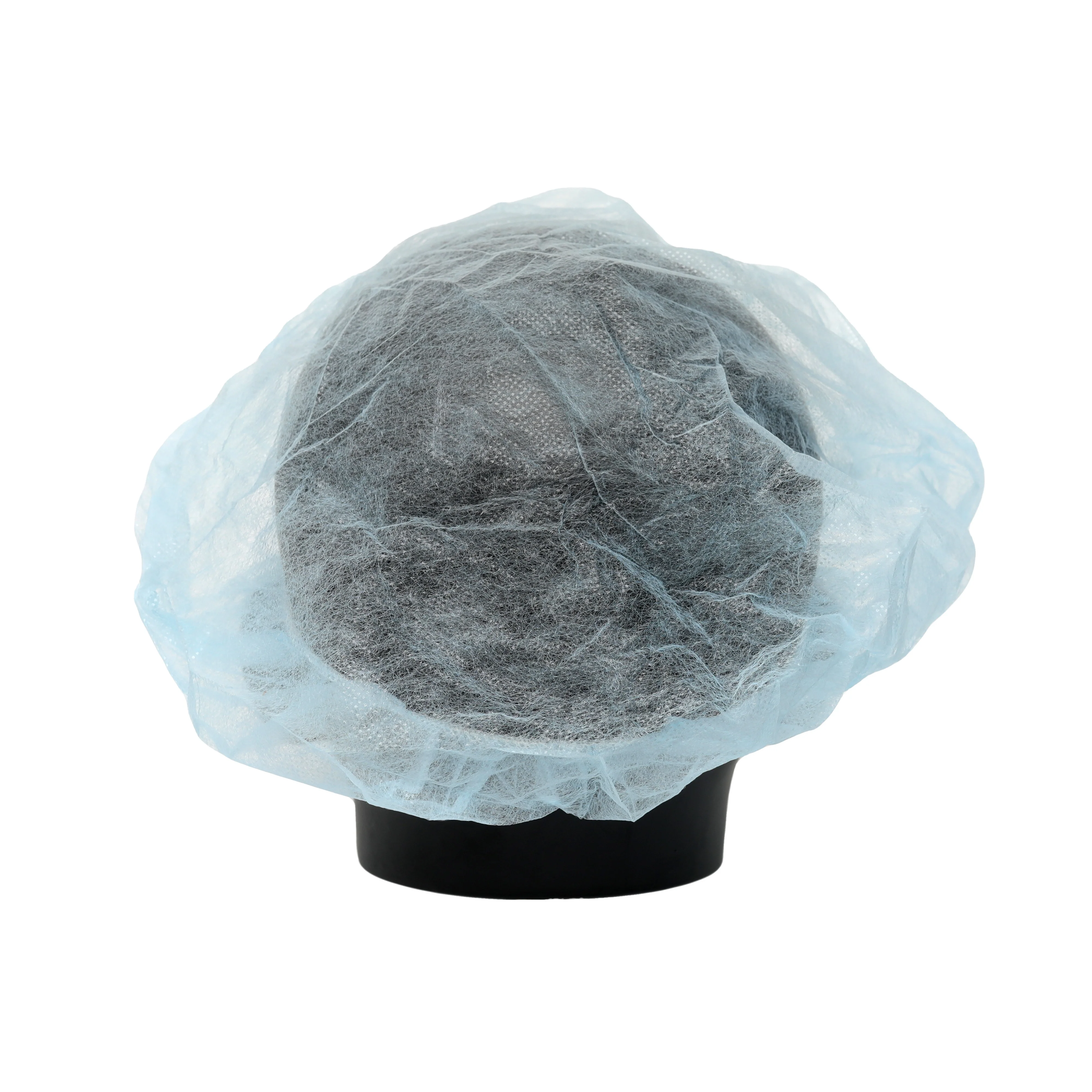 
Factory sale various soft feeling and comfortable blue white clean bouffant cap 