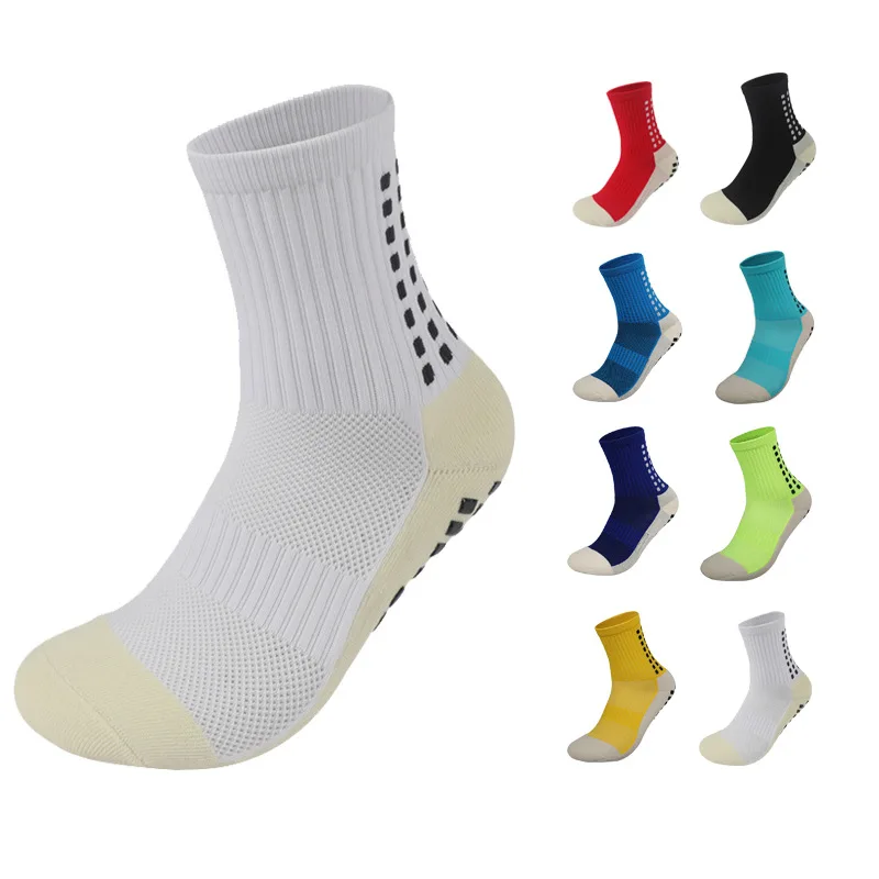 Wholesale top sales custom performance sports athletic soccer grip socks anti slip football socks
